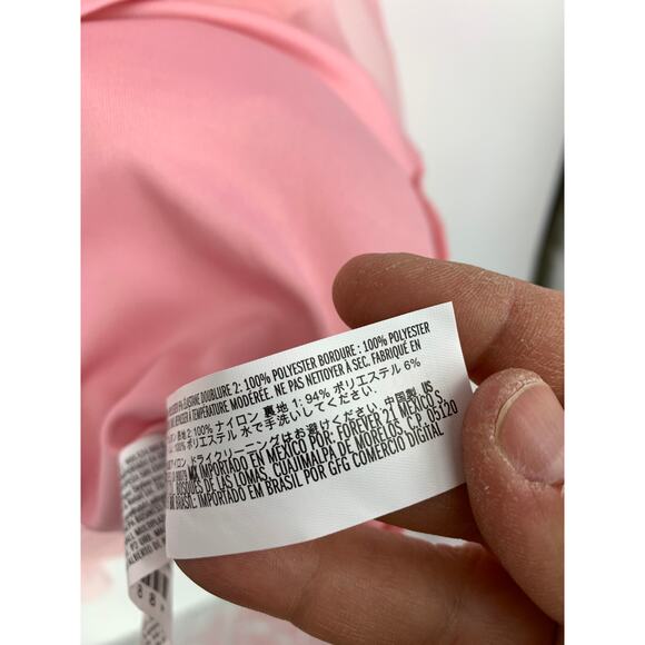 Forever 21 Tulle Ruffled Bustier Midi Dress Womens Apx Sz Small Light Pink - Picture 6 of 7